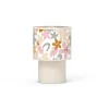 Lampe à poser enfant beige tissu fleuri H.25cm E27 40W Seynave