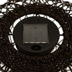 Lampe à poser extérieur solaire Atmosphera IP44 2700W H.32 cm marron