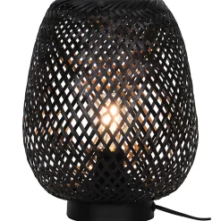 Lampe à poser Kasungu E27 IP20 Ø24 x H.30 cm GoodHome noir