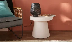 Lampe à poser Kasungu E27 IP20 Ø24 x H.30 cm GoodHome noir