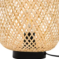 Lampe à poser Kasungu E27 IP20 ø24 x h.30 cm GoodHome coloris naturel