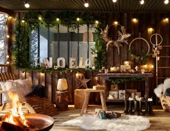 Lampe à poser Kasungu E27 IP20 ø24 x h.30 cm GoodHome coloris naturel