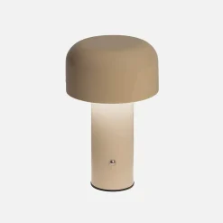 Lampe à poser LED sans fil rechargeable Victor beige D. 13cm