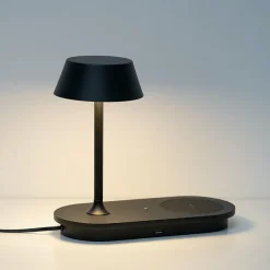 Lampe à poser LED avec chargeur portable sans fil - Fabro