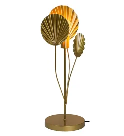 Lampe à poser moderne Zephyr en métal doré compatible LED