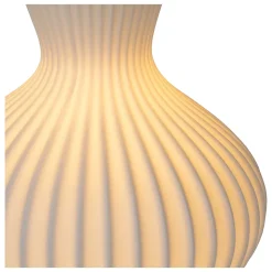 Lampe à poser Momoro porcelaine blanc IP20 E14 25W Ø19,7 x H.29,4cm Lucide