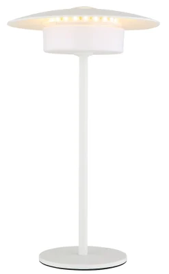 Lampe à poser métal blanc mat, LED KYLER