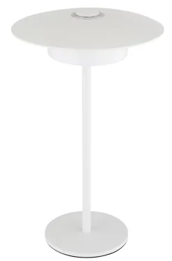 Lampe à poser métal blanc mat, LED KYLER