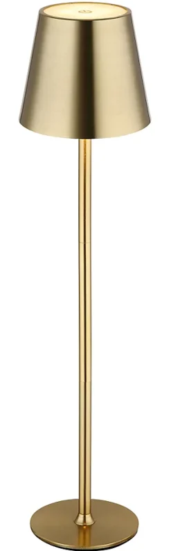 Lampe à poser métal couleur laiton brossé, LED VANNIE