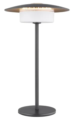 Lampe à poser métal gris mat, LED KYLER
