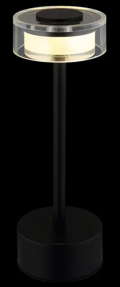 Lampe à poser métal noir mat, LED SHIRA