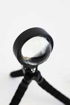 Lampe à poser métal noir USB RGB H.21cm 8W Seynave