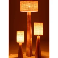 Lampe à Poser Parapluie en Bois 