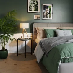 Lampe à poser Petronia en bambou E14 5W ⌀33 x H.55cm GoodHome