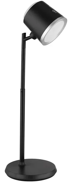 Lampe à poser plastique noir mat, LED MEEYA