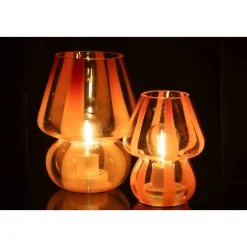 Lampe à Poser Rayures en Verre 