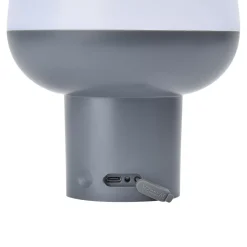 Lampe à poser rechargeable LED extérieure grise 2,5 W 250 lm USB IP54, GoodHome Kisatchie