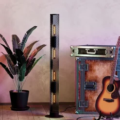 Lampe à poser Redcliff 40W IP20 acier noir Eglo L.135,5 x H.12 cm