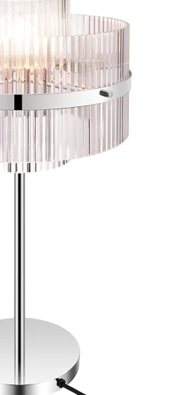 Lampe à poser Rhyolit argent E274 IP20 GoodHome