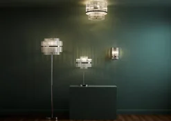 Lampe à poser Rhyolit argent E274 IP20 GoodHome