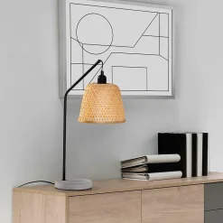 Lampe à poser Sakura en Bamboo, diamètre 55 cm