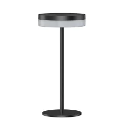 Lampe à poser solaire en aluminium noir H.27 cm 4W IP44 Lumisky Vivia