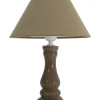 Lampe à poser sur pied couleur Taupe Ampoule E27 75 watts Design