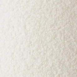 Lampe à poser Teddy tissu bouclette blanc câble tissu noir IP20 E27 25W Ø23 x H.30cm Brilliant