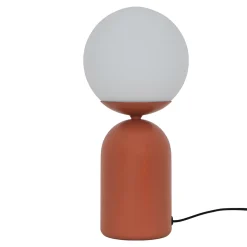Lampe à poser terracotta Ø15 x H.32 cm 10W GoodHome Carterton