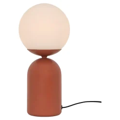 Lampe à poser terracotta Ø15 x H.32 cm 10W GoodHome Carterton