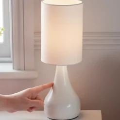 Lampe à poser Tertrez E14 IP20 blanc