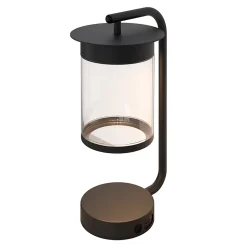 Lampe à poser USB Beret LED intégrée 250lm 4.2W IP44 noir