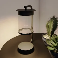 Lampe à poser USB Beret LED intégrée 250lm 4.2W IP44 noir