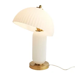 Lampe à poser vintage avec coupole en verre orientable - Adaline
