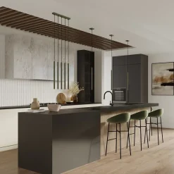 Lampe à suspension en acier 3 ampoules 3000K - 19.5x19.5x104cm Sollux