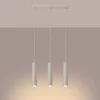 Lampe à suspension en acier 3 ampoules 4000K - 45x6x98cm Sollux