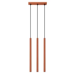 Lampe à suspension en acier 3 ampoules 3000K - 30x5x94cm Sollux