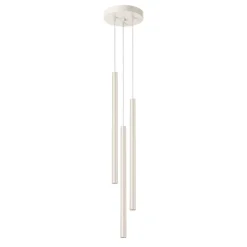 Lampe à suspension en acier 3 ampoules 4000K - 19.5x19.5x104cm Sollux
