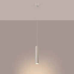 Lampe à suspension en acier 1 lampes 8x8x118cm Sollux