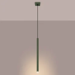 Lampe à suspension en acier 1 lampes 8x8x114cm Sollux