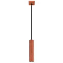 Lampe à suspension en aluminium 1 ampoule 4000K - 8x8x118cm Sollux