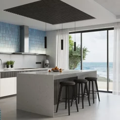 Lampe à suspension en aluminium 2 ampoules 3000K - 30x6.5x90cm Sollux