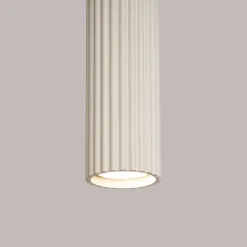 Lampe à suspension en aluminium 1 ampoule 3000K - 8x8x118cm Sollux