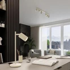 Lampe à suspension en aluminium 3 ampoules 4000K - 45x6.5x98cm Sollux