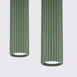 Lampe à suspension en aluminium 2 lampes 30x6.5x90cm Sollux