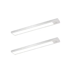 Lampe 2 x LED sous meuble NETTLIFE avec détecteur de mouvement, rechargeable par USB, 1 500 mAh,un couloir ou un placard