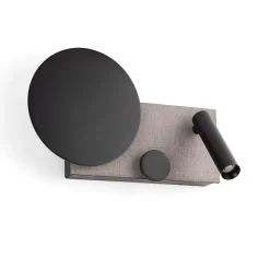 Lampe applique Gauche avec liseuse Klee Faro - IP20 - 10W - 2700K - Noir