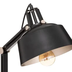 Lampe arc Soul - métal - noir - H55 - 8 cm - Atmosphera