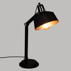 Lampe arc Soul - métal - noir - H55 - 8 cm - Atmosphera