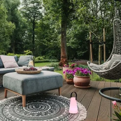 Lampe baladeuse LED intégrée Bahia Little Garden 100/200/300lm IP44 blanc + RGB L.13 x P.12.5 x H.21 cm